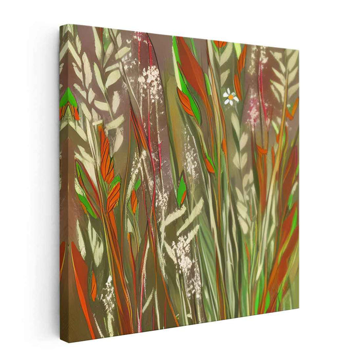 Botanical Harmony: A Tranquil Botanical Symphony Canvas Art