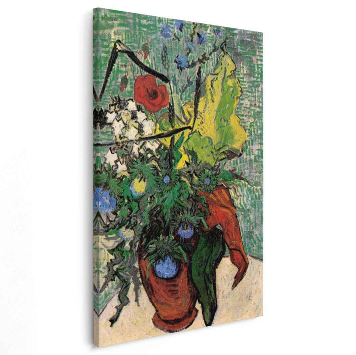 Wild Flowers and Thistles in a Vase (1890) by Vincent van Gogh
