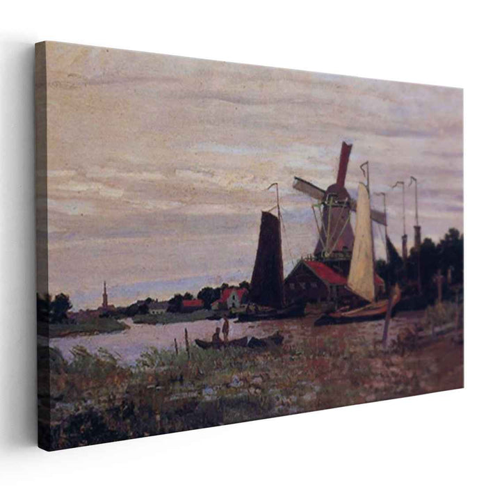 Windmill at Zaandam (1871) by Claude Monet