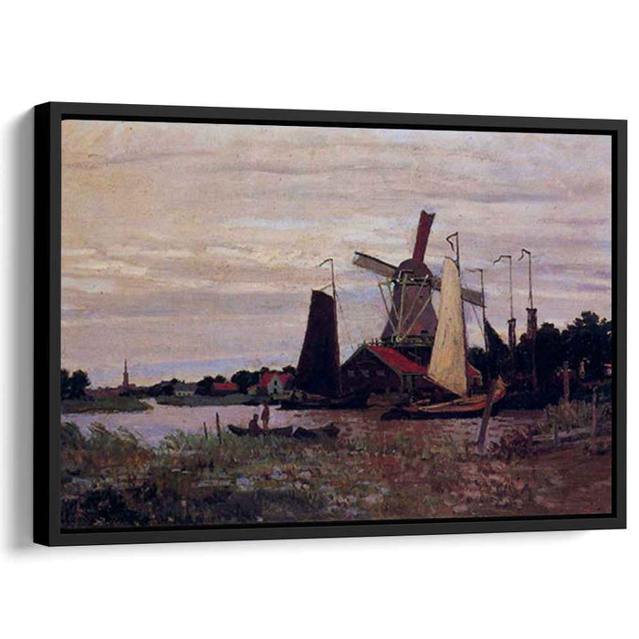 Windmill at Zaandam (1871) by Claude Monet