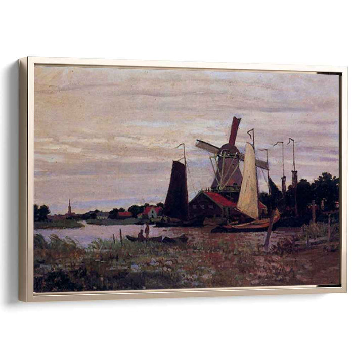 Windmill at Zaandam (1871) by Claude Monet