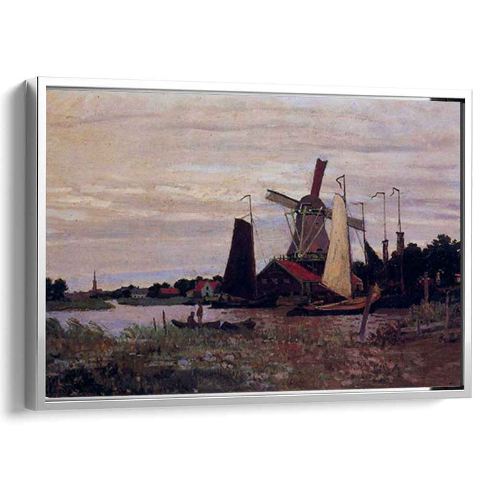 Windmill at Zaandam (1871) by Claude Monet