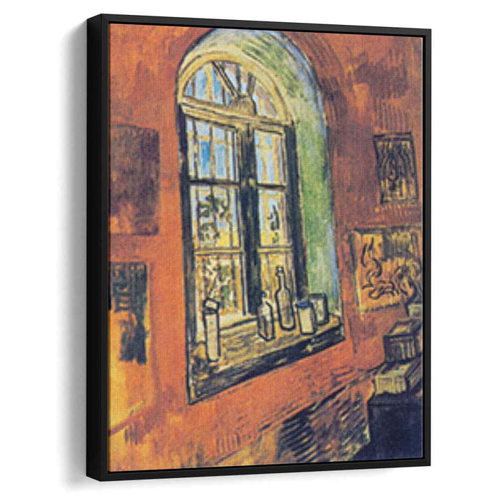 Window of Vincent's Studio at the Asylum (1889) by Vincent van Gogh