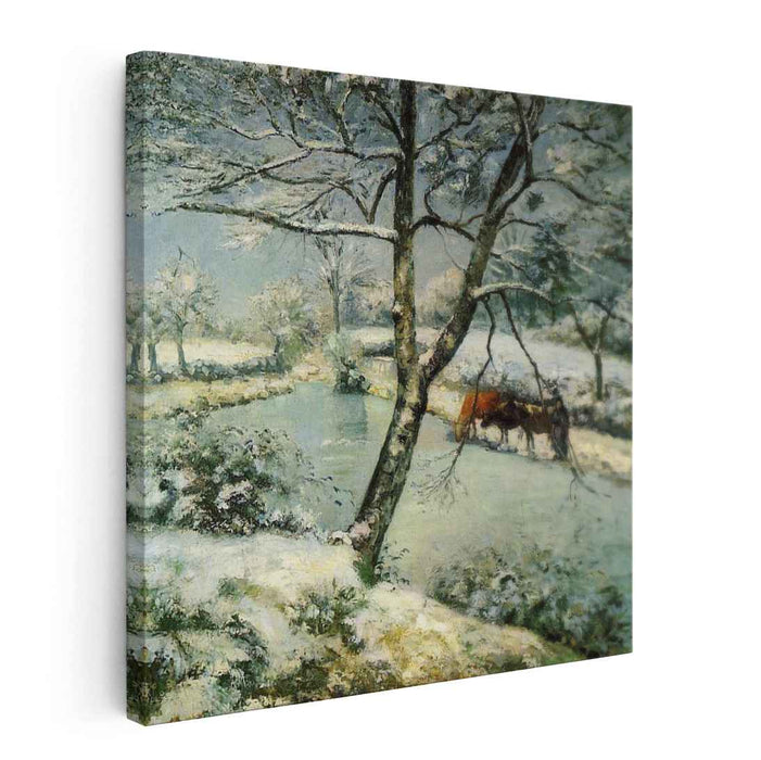 Winter at Montfoucault (1875) by Camille Pissarro