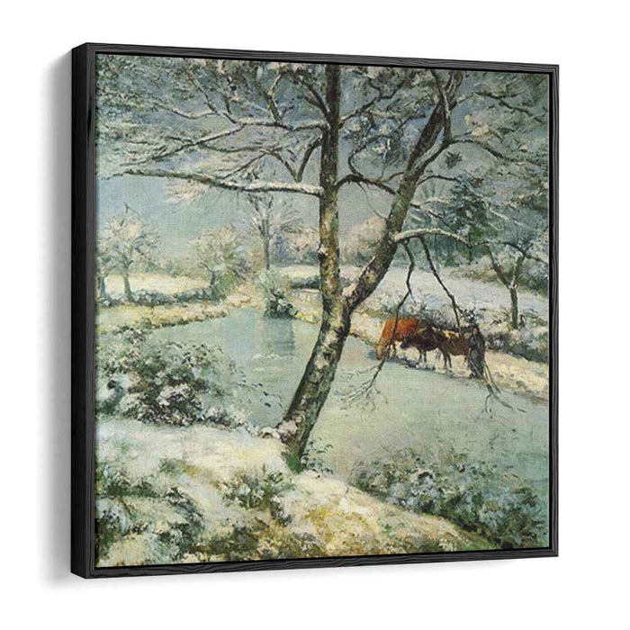 Winter at Montfoucault (1875) by Camille Pissarro