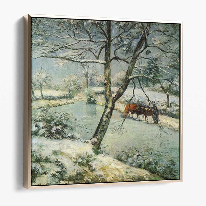 Winter at Montfoucault (1875) by Camille Pissarro