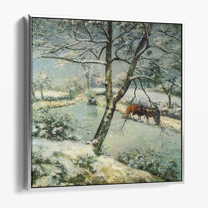 Winter at Montfoucault (1875) by Camille Pissarro