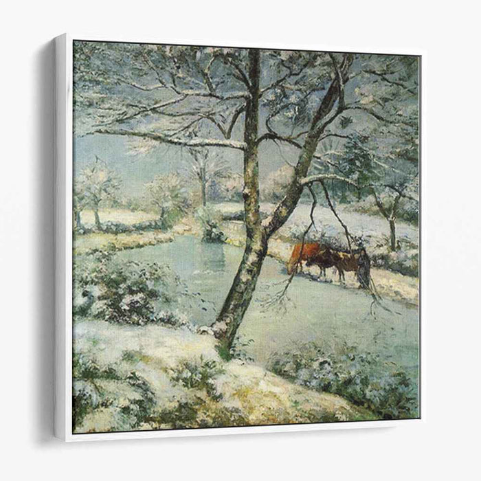 Winter at Montfoucault (1875) by Camille Pissarro