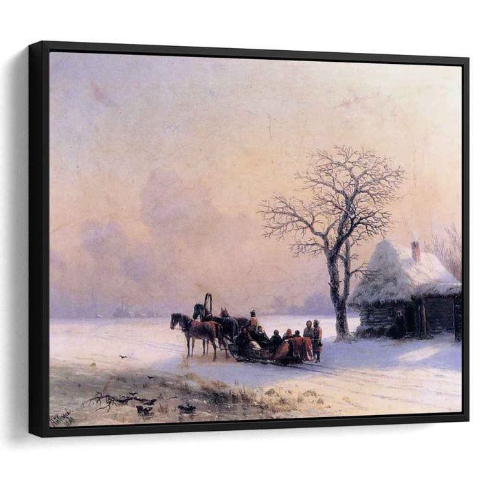 Winter Scene in Little Russia (1868) by Ivan Aivazovsky