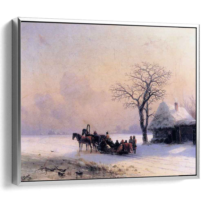 Winter Scene in Little Russia (1868) by Ivan Aivazovsky