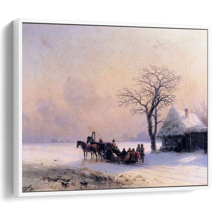 Winter Scene in Little Russia (1868) by Ivan Aivazovsky