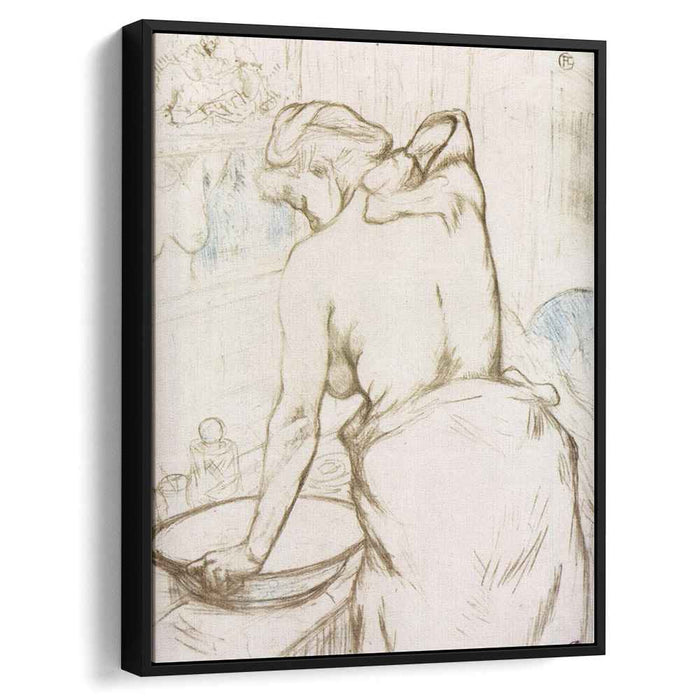 Woman at Her Toilette them, Washing Herself by Henri de Toulouse-Lautrec