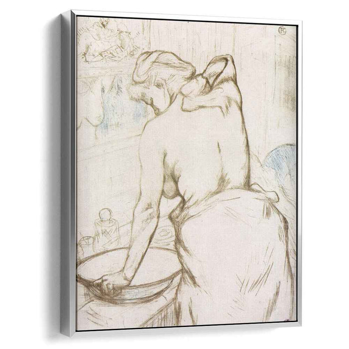 Woman at Her Toilette them, Washing Herself by Henri de Toulouse-Lautrec