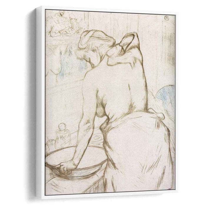 Woman at Her Toilette them, Washing Herself by Henri de Toulouse-Lautrec