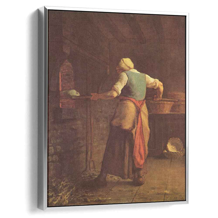 Woman baking bread (1854) by Jean-Francois Millet