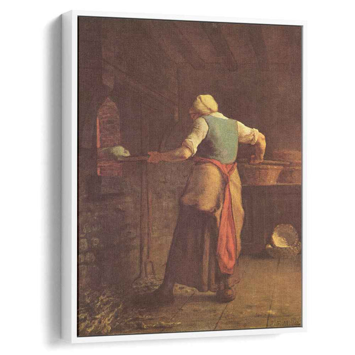 Woman baking bread (1854) by Jean-Francois Millet