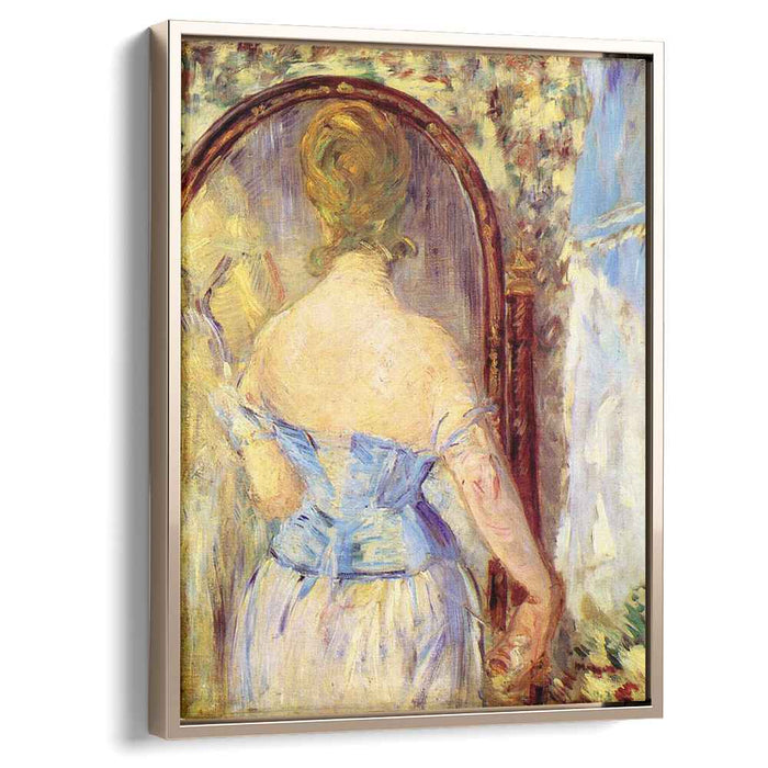 Woman Before a Mirror (1877) by Edouard Manet