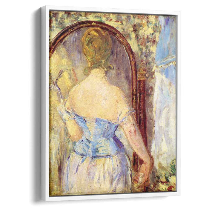 Woman Before a Mirror (1877) by Edouard Manet