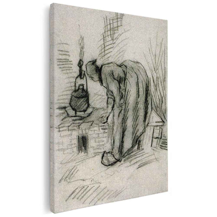 Woman by a Hearth (1885) by Vincent van Gogh