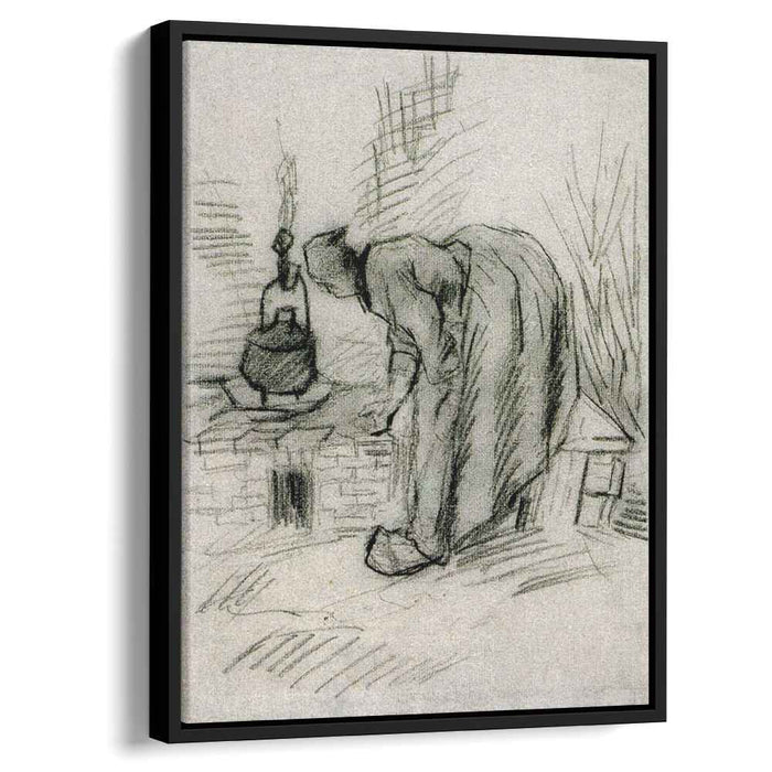 Woman by a Hearth (1885) by Vincent van Gogh