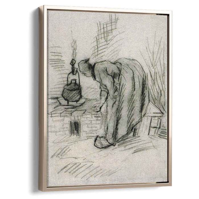 Woman by a Hearth (1885) by Vincent van Gogh
