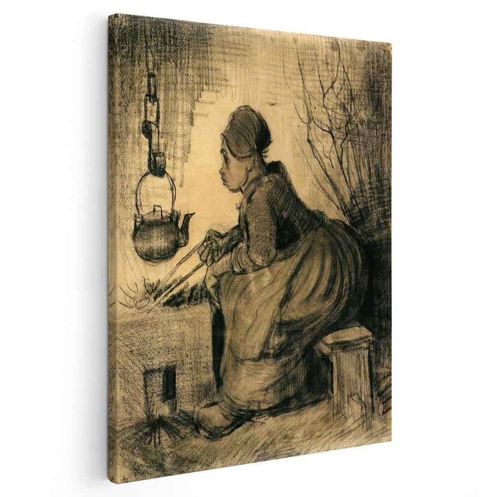 Woman by a Hearth (1885) by Vincent van Gogh