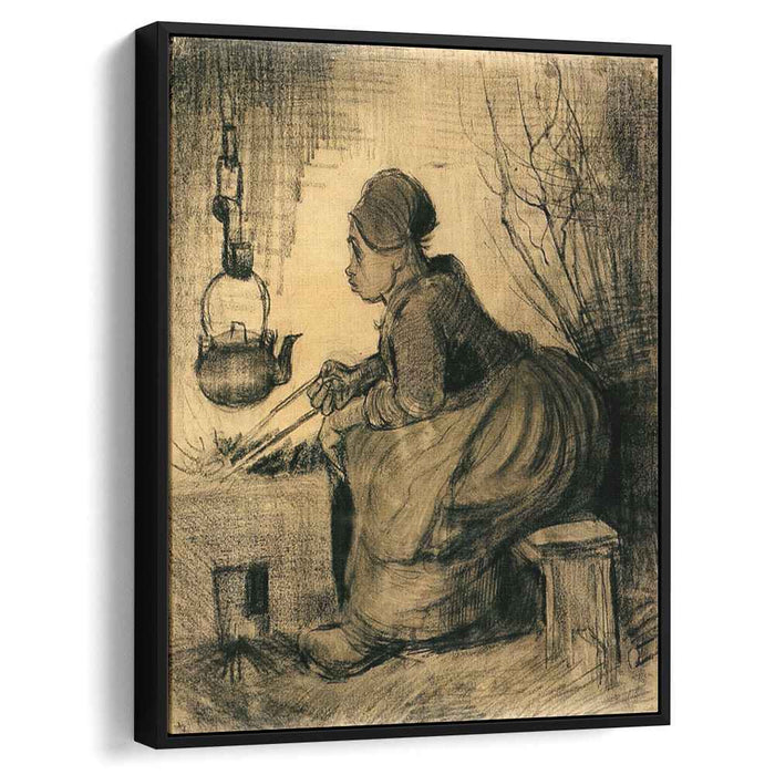 Woman by a Hearth (1885) by Vincent van Gogh