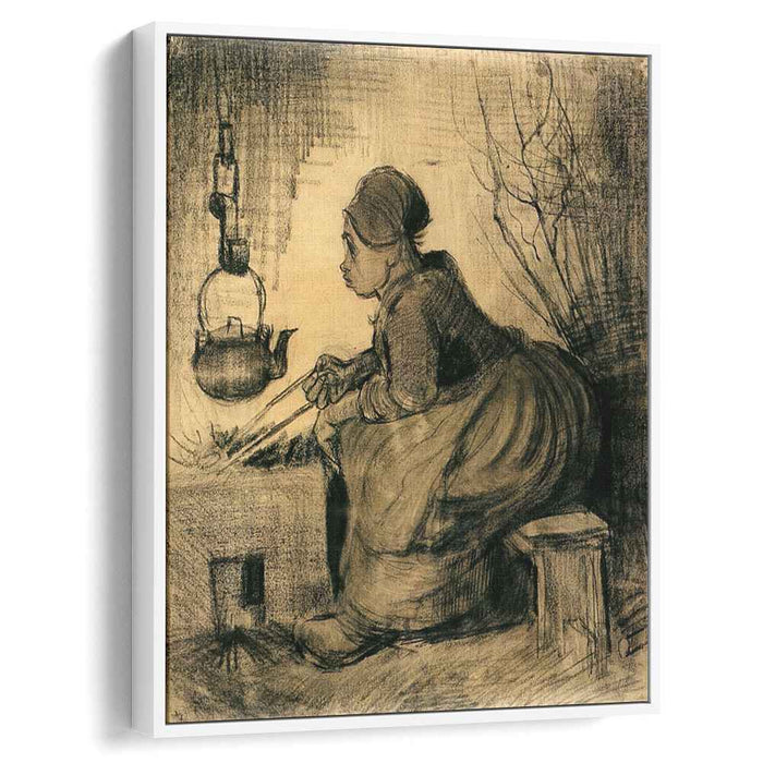 Woman by a Hearth (1885) by Vincent van Gogh