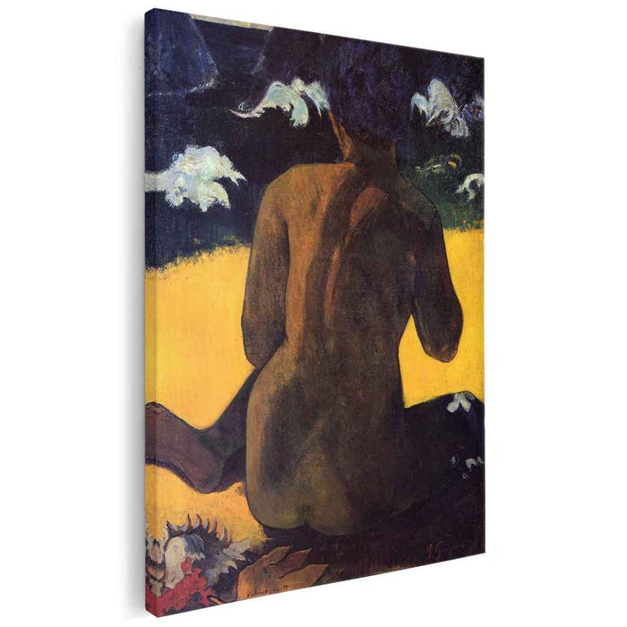 Woman by the sea (1892) by Paul Gauguin