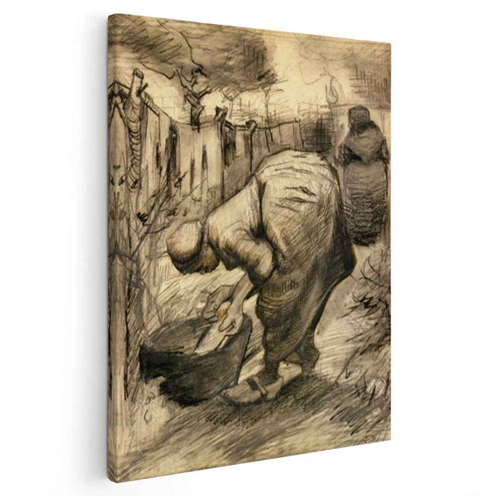 Woman by the Wash Tub in the Garden (1885) by Vincent van Gogh