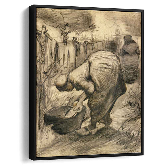 Woman by the Wash Tub in the Garden (1885) by Vincent van Gogh