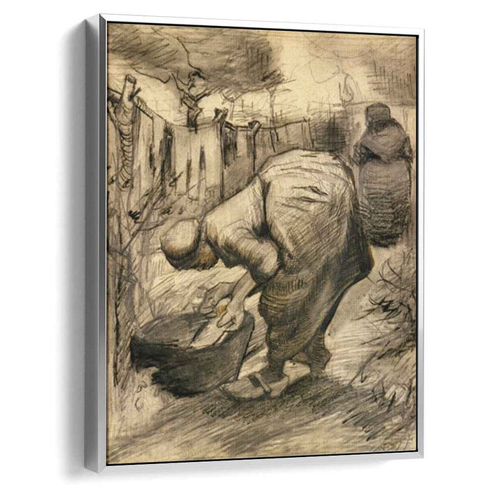 Woman by the Wash Tub in the Garden (1885) by Vincent van Gogh