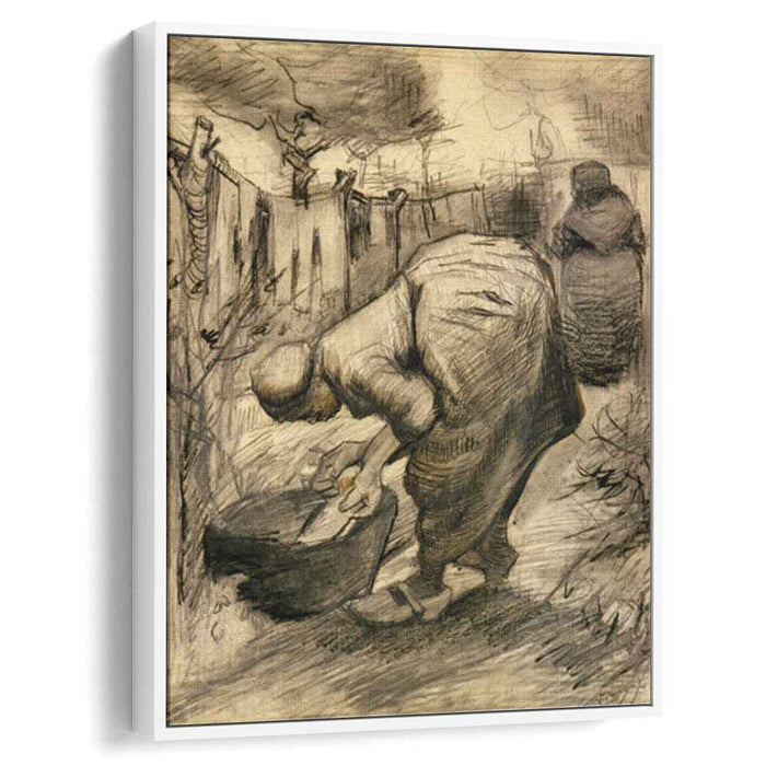 Woman by the Wash Tub in the Garden (1885) by Vincent van Gogh