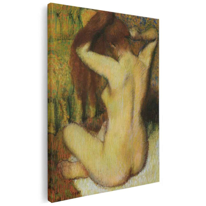 Woman Combing Her Hair (1890) by Edgar Degas