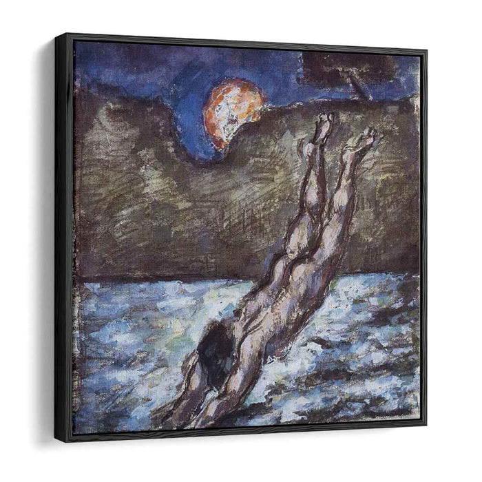 Woman Diving into Water (1870) by Paul Cezanne