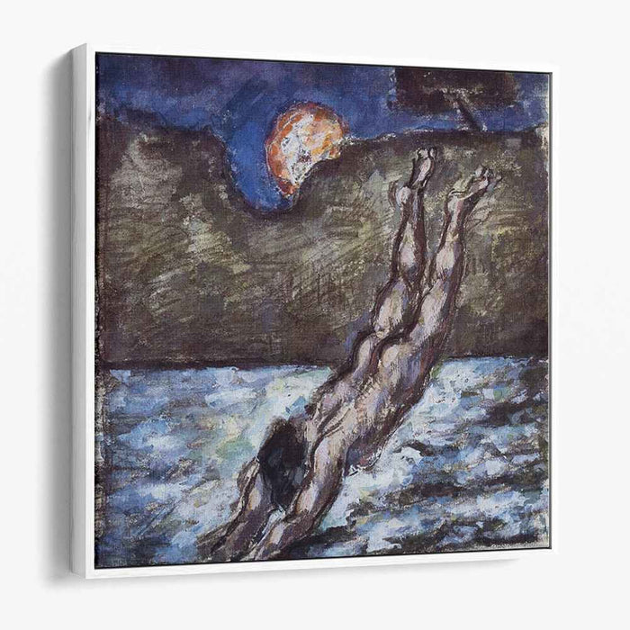 Woman Diving into Water (1870) by Paul Cezanne
