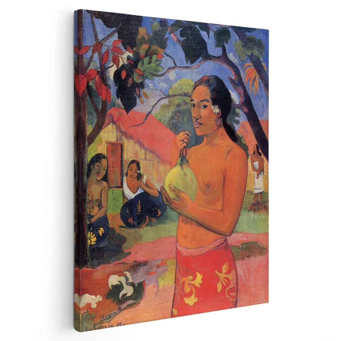 Woman Holding a Fruit (1893) by Paul Gauguin