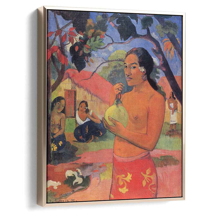 Woman Holding a Fruit (1893) by Paul Gauguin