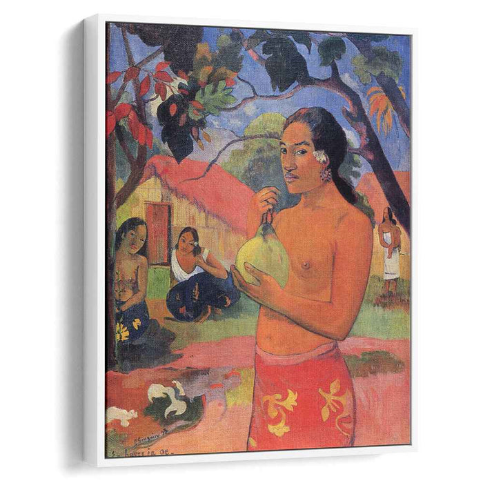 Woman Holding a Fruit (1893) by Paul Gauguin