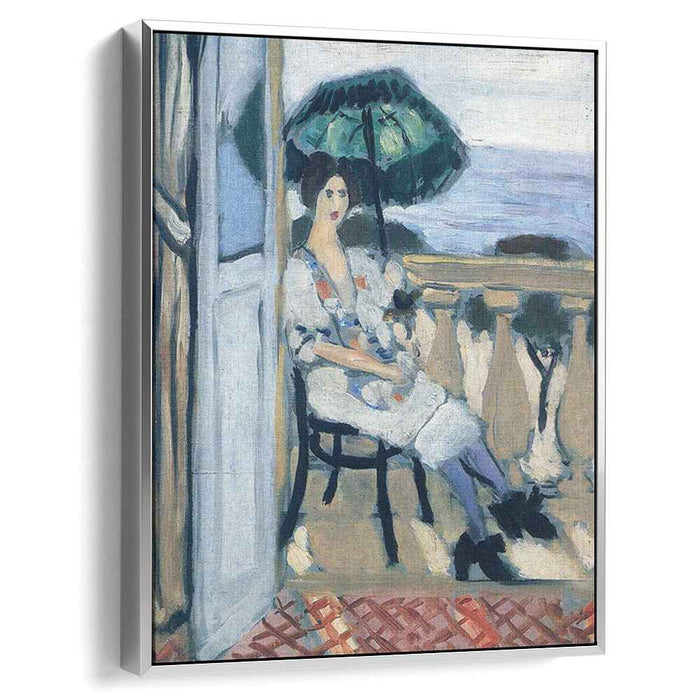 Woman holding umbrella (1919) by Henri Matisse