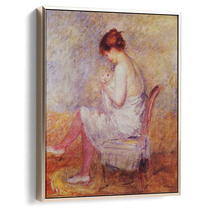 Woman in a Chemise (1897) by Pierre-Auguste Renoir