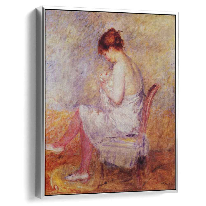 Woman in a Chemise (1897) by Pierre-Auguste Renoir