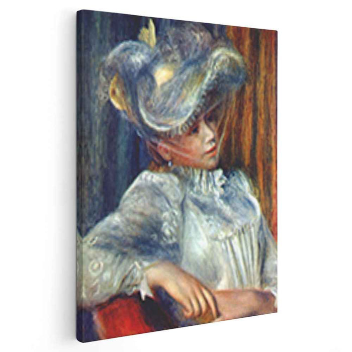 Woman in a hat (1895) by Pierre-Auguste Renoir