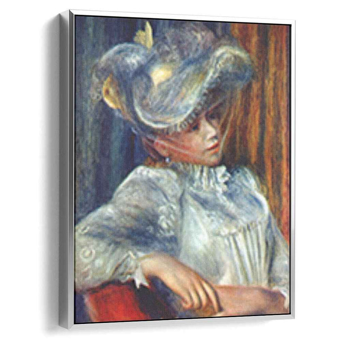 Woman in a hat (1895) by Pierre-Auguste Renoir