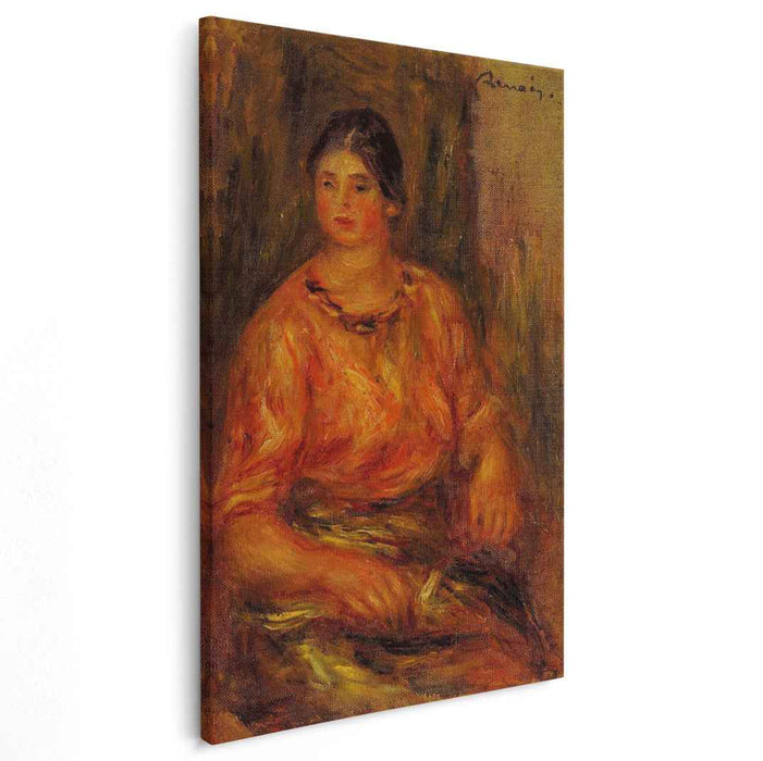 Woman in a Red Blouse (1914) by Pierre-Auguste Renoir