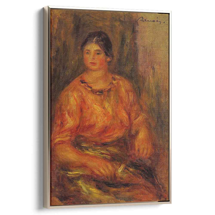 Woman in a Red Blouse (1914) by Pierre-Auguste Renoir