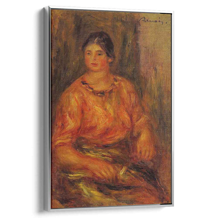 Woman in a Red Blouse (1914) by Pierre-Auguste Renoir