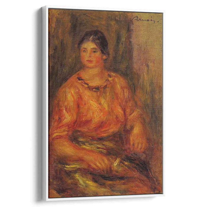 Woman in a Red Blouse (1914) by Pierre-Auguste Renoir