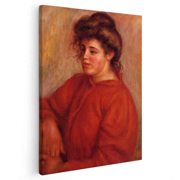 Woman in a Red Blouse (1908) by Pierre-Auguste Renoir