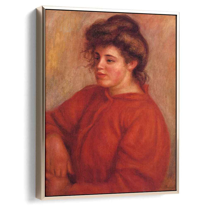 Woman in a Red Blouse (1908) by Pierre-Auguste Renoir